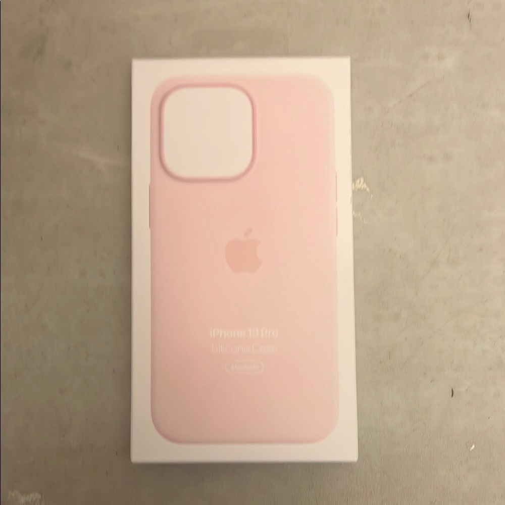 Apple Pink Silicone iPhone Case Minimalist Design